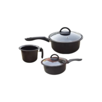 Jogo De Panelas 3 Peças Indução Cooktop Lenha E Gás