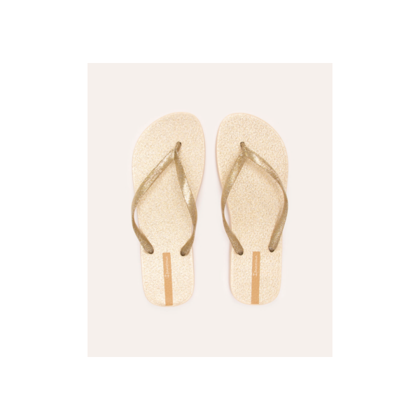 chinelo glitter ipanema bege claro