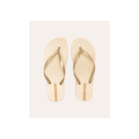 chinelo glitter ipanema bege claro