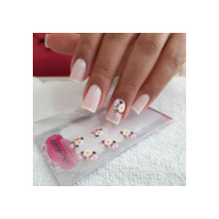 Kit 100 adesivos de unhas 3D para decoração de unha - 10 cartelas