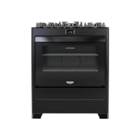 Fogão 5 Bocas Preto com Mesa de Vidro e Timer Digital Dako Supreme Black Glass Bivolt