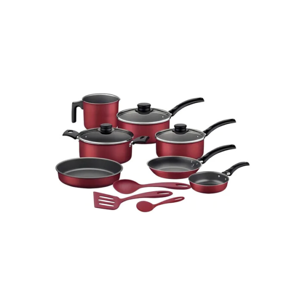 Jogo de Utensílios de Cozinha Tramontina Vermelho Turim de 10 Peças com Acessórios