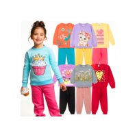 kit 6 Peças Moletom Infantil Menina 1 ao 14 Conjunto Feminino Outono Inverno