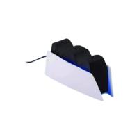 Base Carregamento Controle Dualsense compatível Ps5 Dock Suporte Duplo Cor Branco