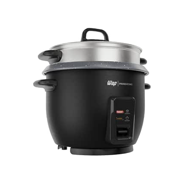 WAP Panela de Arroz Elétrica WRC1000 2 em 1, Suporte para Cozimento de Legumes à Vapor e Desligamento Automático 220V