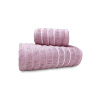 Kit De Toalha 2 Peças Banho E Rosto 100% Algodão 450g/m2