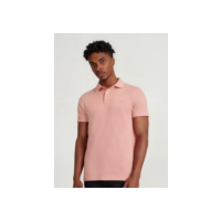 Polo Aramis Masculina Basic Piquet Rosa Claro