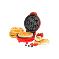 Mini Maquina De Waffles Panquecas Automático Elétricos Portátil 110v Doméstica 350w  Quiche/De Forno