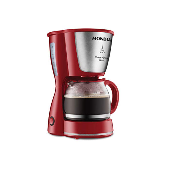 Cafeteira Elétrica Dolce Arome, Mondial, Vermelho/Inox, 550W, 110V - C-35 18X