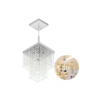 Lustre Pendente De Cristal Acrilico Marrycrilic Formidavel!