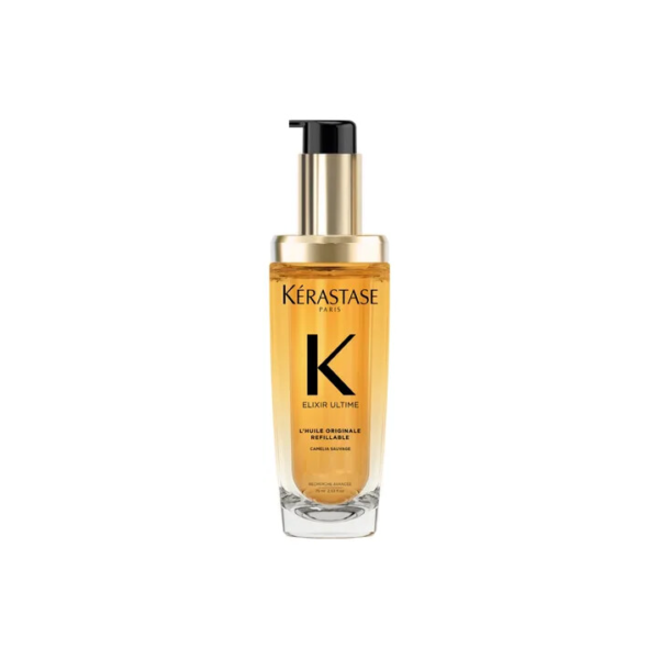 Óleo Capilar para Nutrição Profunda, Brilho Intenso, Proteção Térmica 230ºC, Controle de Frizz e Maciez Imediata Elixir Ultime L'Huile Originale Kérastase 75ml