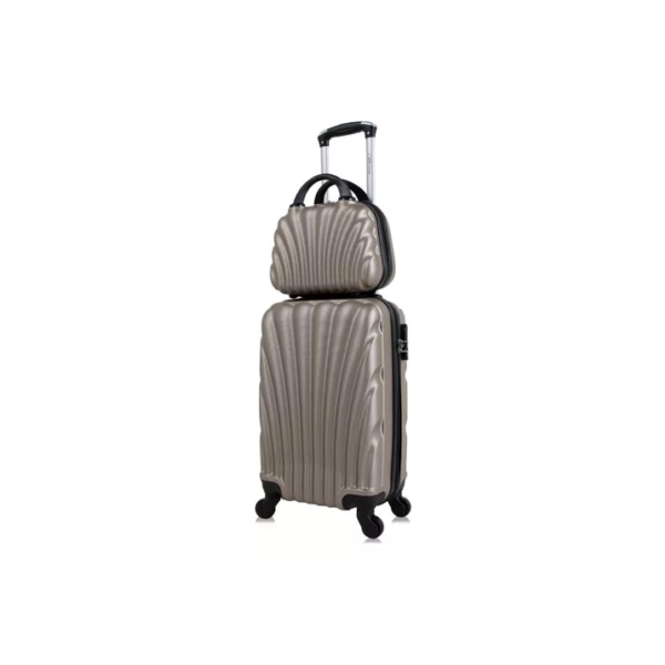 Kit Mala De Bordo Com Frasqueira Dizy Swiss Move Champagne