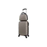 Kit Mala De Bordo Com Frasqueira Dizy Swiss Move Champagne