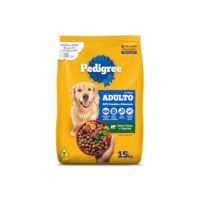 Ração Pedigree Carne e Vegetais Cães Adultos Raças Médias e Grandes 15 kg