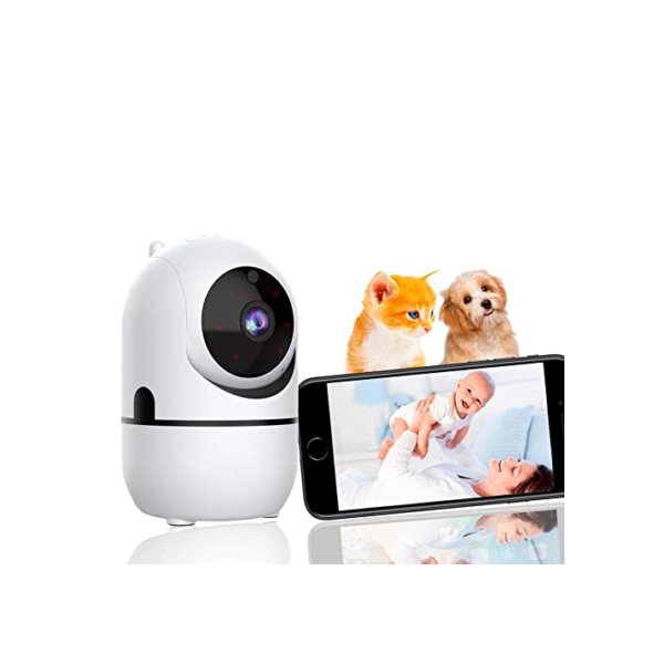 Camera Ip Wifi Giratória 1080p Estilo Babá Eletrônica Com Visão Noturna e Alerta De Movimento