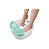 Hidromassageador Para Pes Foot Spa Multilaser Hc006 Cor Branco