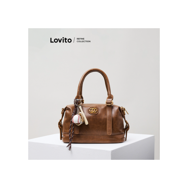 Lovito Elegante Simples Outono Inverno Premium De Volta À Temporada Bolsa De Ombro Tote Para Mulheres LFA53118