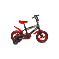 Bicicleta Infantil Aro 12 Conect Brinq Vermelha Com Rodinhas De Apoio E Segurança