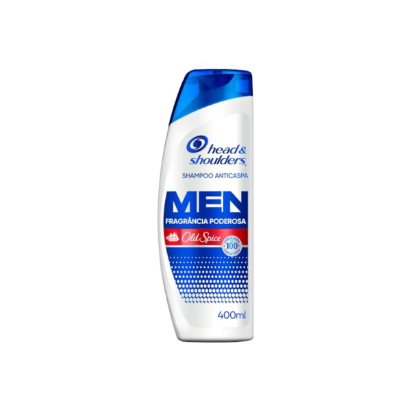 Head & Shoulders Shampoo Anticaspa Fragrância Poderosa Old Spice 400 ml