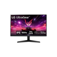 Monitor Gamer LG UltraGear 24” 24GS60F-B IPS Full HD 180Hz 1ms (GtG) NVIDIA® G-SYNC® AMD FreeSync™ HDR10 sRGB 99% HDMI DisplayPort