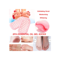 Meia de Hidratação Silicone Esfoliante Gel Spa Dos Pés