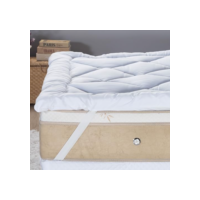 Pillow Top 400 Fios Toque de Plumas Casa Dona (Solteiro)