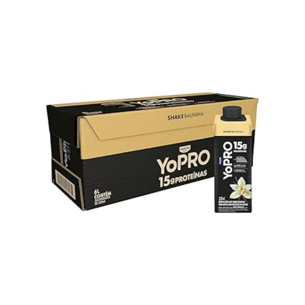 Pack YoPRO Bebida Láctea UHT Baunilha 15g de Proteínas 250ml - 24 Unidades