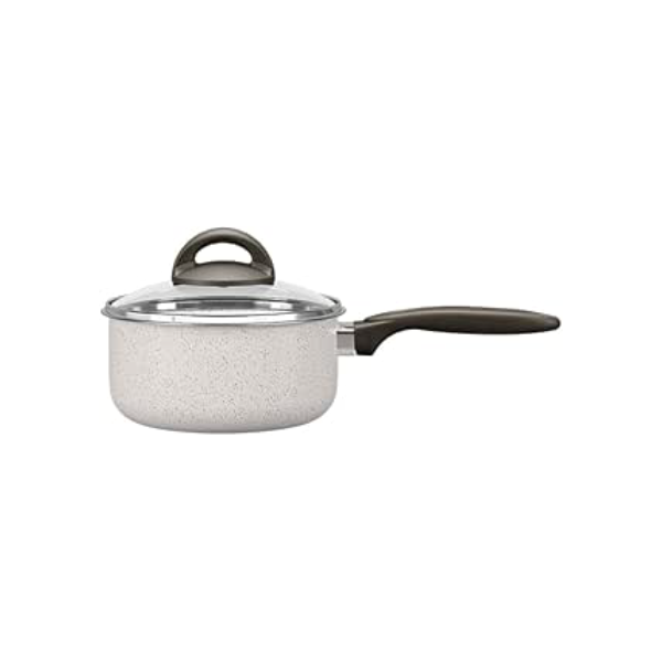Brinox - Panela com Tampa 16X8Cm 1,3L Ceramic Life Suprema - Vanilla