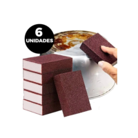 Kit Esponja Magica 3/6/9 Unidades Tira Manchas Riscos Ferrugem Sujeiras Limpeza Pesada Berserk