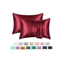 Fronhas De Cetim 70x50 cm Com Zíper Anti Frizz Luxo ótimo para Cabelo - Par 2un