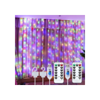 Kit 2 Cortina De Luz 600 Pisca Pisca Led Decoração De Natal Colorido