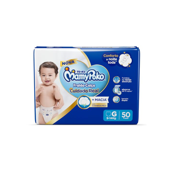 MamyPoko Fralda-Calça Premium Seca G 50 Unidades