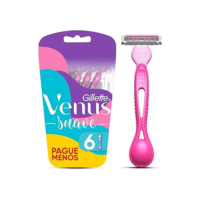 Gillette Venus Suave, Aparelho de Depilação Descartável com Aloe, 6 Uds