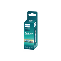Pilha Zinco Aaa Philips Bateria Carvão Palito Tubo Kit 40 Un