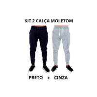 KIT 2 CALÇA DE MOLETOM PELUCIADA MASCULINA GROSSA COM BOLSO
