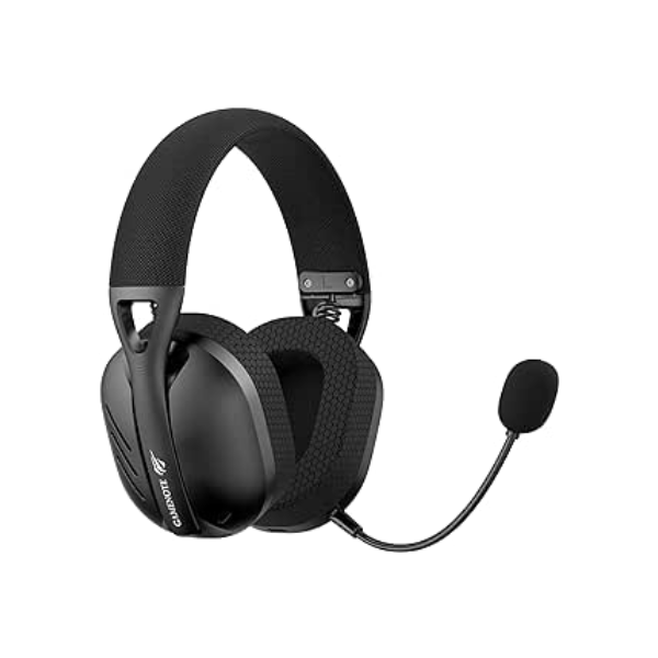 Fone de Ouvido Headset Gamer Havit Fuxi-H3 Black, Quad-Mode Com Fio e Sem Fio, Wireless 2,4GHz, Bluetooth, Cabo USB-C, Cabo 3,5mm. Surround, Baixa Latência