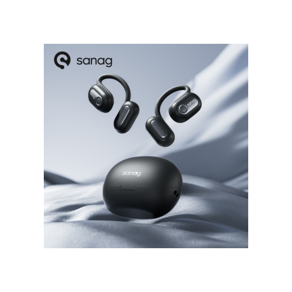 Sanag Z65 Tws Open-Ear Condução Estéreo Correndo Bluetooth 5.3 Esportes Sem Fio Fones De Ouvido Outdoor Sports Ear Hook Headset