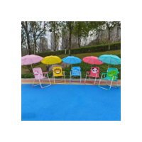 Cadeira de Praia Infantil Dobrável com Guarda Sol