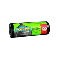 Dover-Roll Saco Para Lixo Resist 100 Litros Preto Rolo Com 10 Sacos