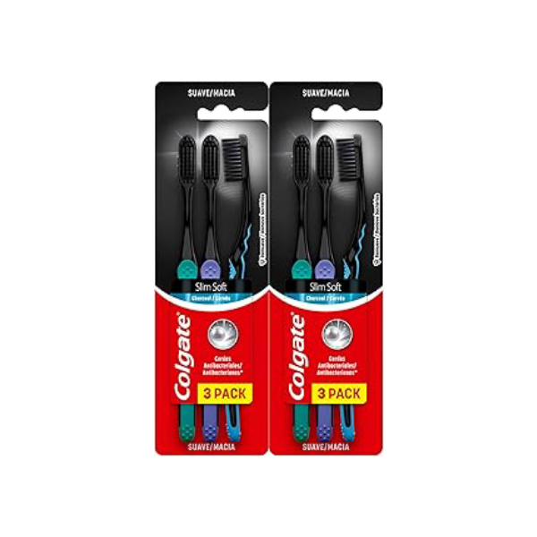 Colgate Escova De Dente Slim Soft Black 6 Unid Modelo: 61031393 Cor: Preto