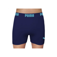 PUMA Cueca Boxer Sem Costura Poliamida Dry Fit Cós Elástico 40mm Masculina, Marinho, M