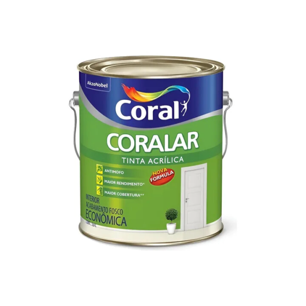 Tinta Coralar Anti Mofo Acrílica 3,6l Escolha Sua Cor