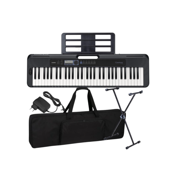 Kit Teclado Musical Casio CT-S300C2 Teclas Sensitivas + Capa Suporte