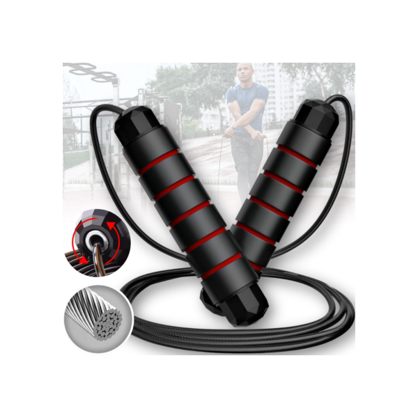 Corda de Pular Crossfit Profissional Academia Exercício em Casa Treino Funcional Corda Boxe Muay Thai Cross Speed Rope