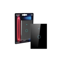 Interruptor Inteligente Touch WiFi Preto Avant Neo