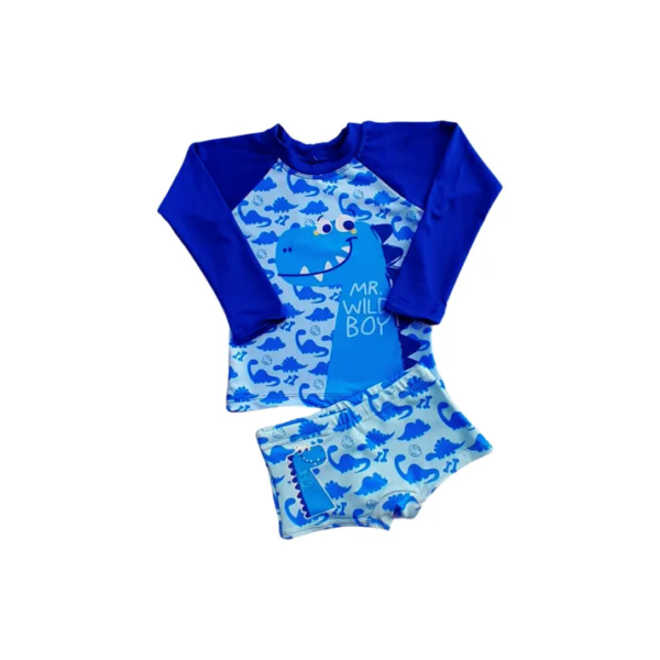 Sunga + Blusa Proteção Solar Fps Uv50 Roupa Banho Infantil