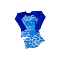 Sunga + Blusa Proteção Solar Fps Uv50 Roupa Banho Infantil