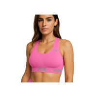 PUMA Top Nadador Academia Sem Bojo Sem Costura Microfibra Poliamida Feminino Adulto, 1 - Rosa Neon, G.