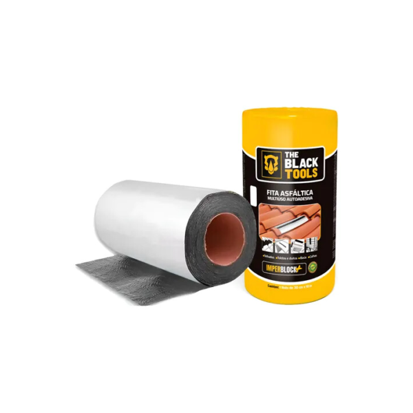 Manta Asfáltica Auto Adesiva Aluminizada - 30cm X 10m