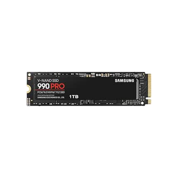 SSD Samsung 990 PRO 1TB NVMe M.2 2280 (Leitura até 7450MB/s e Gravação até 6900MB/s)